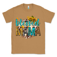 Toasted Coconut blessed mama with sunflowers Classic Tee - texasbilliewilder