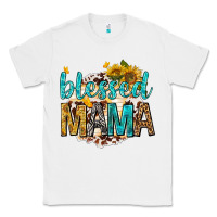 White blessed mama with sunflowers Classic Tee - texasbilliewilder