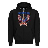 Black freedom rocks make some noise Zipper Hoodie - texasbilliewilder