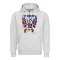 Dove Grey freedom rocks make some noise Zipper Hoodie - texasbilliewilder