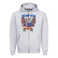 Heather Grey freedom rocks make some noise Zipper Hoodie - texasbilliewilder