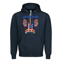 Navy freedom rocks make some noise Zipper Hoodie - texasbilliewilder
