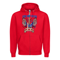 Red freedom rocks make some noise Zipper Hoodie - texasbilliewilder