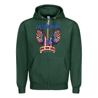 Sports Green freedom rocks make some noise Zipper Hoodie - texasbilliewilder