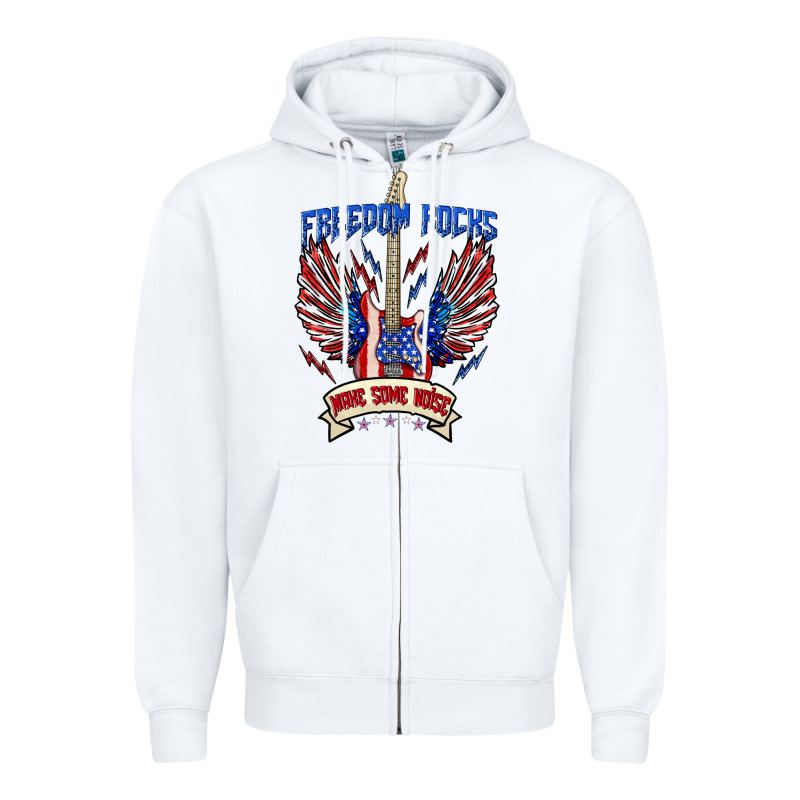 Freedom Rocks Make Some Noise Zipper Hoodie by texasbilliewilder | Teevron