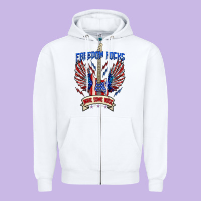 Zipper Hoodie freedom rocks make some noise