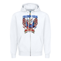 White freedom rocks make some noise Zipper Hoodie - texasbilliewilder