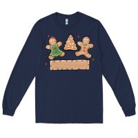 Navy gingerbread christmas Long Sleeve Tee - MaliasSmallBusiness