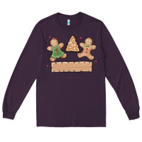 Plum gingerbread christmas Long Sleeve Tee - MaliasSmallBusiness