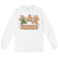 White gingerbread christmas Long Sleeve Tee - MaliasSmallBusiness