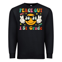 Black peace out 2024 1st grade Premium Sweatshirt - JahusDesignShop