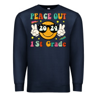 Navy peace out 2024 1st grade Premium Sweatshirt - JahusDesignShop