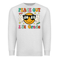 Oatmeal Heather peace out 2024 1st grade Premium Sweatshirt - JahusDesignShop