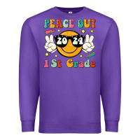 Purple peace out 2024 1st grade Premium Sweatshirt - JahusDesignShop