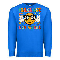 True Royal peace out 2024 1st grade Premium Sweatshirt - JahusDesignShop