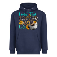 Navy livin' that soccer mom life Heavyweight Hoodie - HRA Design Shop