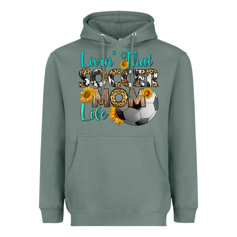 Livin' That Soccer Mom Life Heavyweight Hoodie by HRA Design Shop | Teevron