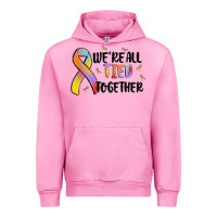 Fuchsia Pink we are all tied together Urban Hoodie - MaliasSmallBusiness