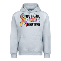 Heather Grey we are all tied together Urban Hoodie - MaliasSmallBusiness