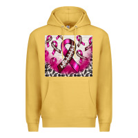 Antique Gold breast cancer american football ribbon Premium Hoodie - NancyCooperArtShop