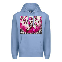 Colony Blue breast cancer american football ribbon Premium Hoodie - NancyCooperArtShop