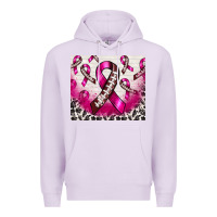 Lilac breast cancer american football ribbon Premium Hoodie - NancyCooperArtShop