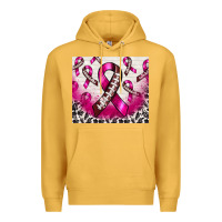 Mustard breast cancer american football ribbon Premium Hoodie - NancyCooperArtShop
