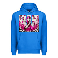 True Royal breast cancer american football ribbon Premium Hoodie - NancyCooperArtShop
