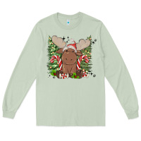 Matcha christmas reindeer Long Sleeve Tee - MaliasSmallBusiness
