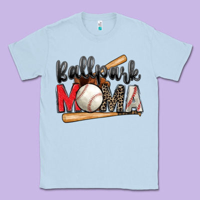 Classic Tee ballpark mama baseball