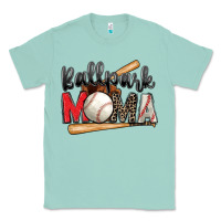 Seafoam ballpark mama baseball Classic Tee - Zillion Design Studio
