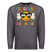 Charcoal Heather peace out 2024 2nd grade Premium Sweatshirt - JahusDesignShop