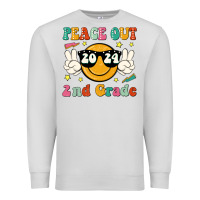 Dove Grey peace out 2024 2nd grade Premium Sweatshirt - JahusDesignShop