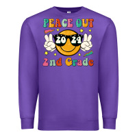 Purple peace out 2024 2nd grade Premium Sweatshirt - JahusDesignShop