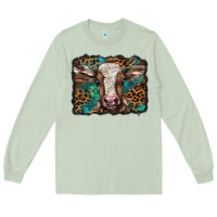 Matcha Christmas background baby calf Long Sleeve Tee - BarkalooDesign