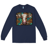 Navy Christmas background baby calf Long Sleeve Tee - BarkalooDesign