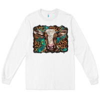 White Christmas background baby calf Long Sleeve Tee - BarkalooDesign