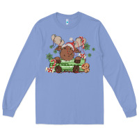 Colony Blue christmas reindeer Long Sleeve Tee - MaliasSmallBusiness