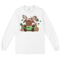 White christmas reindeer Long Sleeve Tee - MaliasSmallBusiness