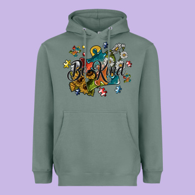 Be Kind Heavyweight Hoodie Designed By Sublimationcraftshop