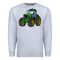 Heather Grey farm tractor Premium Sweatshirt - AdoDesignShop