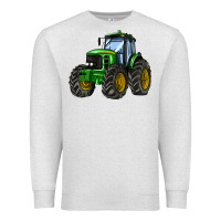 Oatmeal Heather farm tractor Premium Sweatshirt - AdoDesignShop