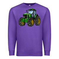Purple farm tractor Premium Sweatshirt - AdoDesignShop