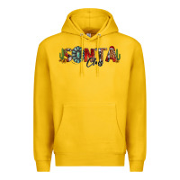 Lemon western christmas santa claus sunflowers and cactus Premium Hoodie - Jasminsmagicworld