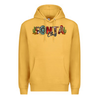 Mustard western christmas santa claus sunflowers and cactus Premium Hoodie - Jasminsmagicworld