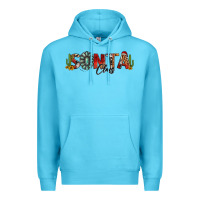 Western Christmas Santa Claus Sunflowers And Cactus Premium Hoodie | Teevron