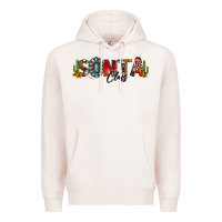 Pale Pink western christmas santa claus sunflowers and cactus Premium Hoodie - Jasminsmagicworld