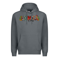 Rock western christmas santa claus sunflowers and cactus Premium Hoodie - Jasminsmagicworld