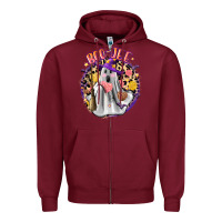 Burgundy boo jee conchas Zipper Hoodie - Zillion Design Studio