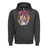 Charcoal Heather boo jee conchas Zipper Hoodie - Zillion Design Studio